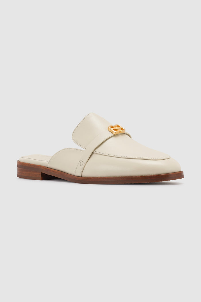 Madeline Deux Open Back Loafer - Ivory