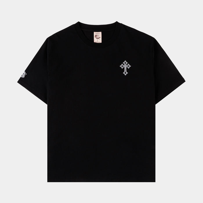 Mary Tears Womens Short Sleeve Shirt (Black/Black)