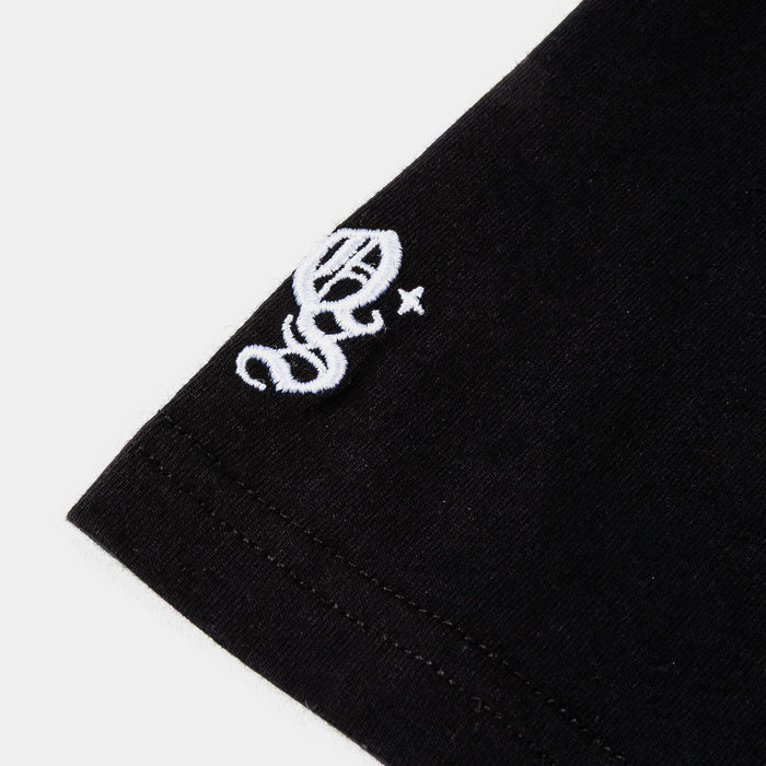 Mary Tears Womens Short Sleeve Shirt (Black/Black)