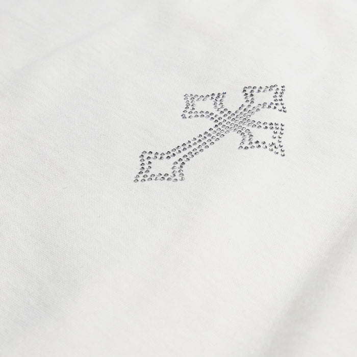 Mary Tears Womens Short Sleeve Shirt (White/Black)