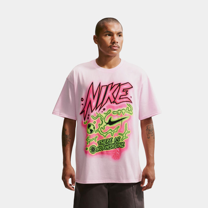 Max90 No Finish Line Mens Short Sleeve Shirt (Pink/Green)