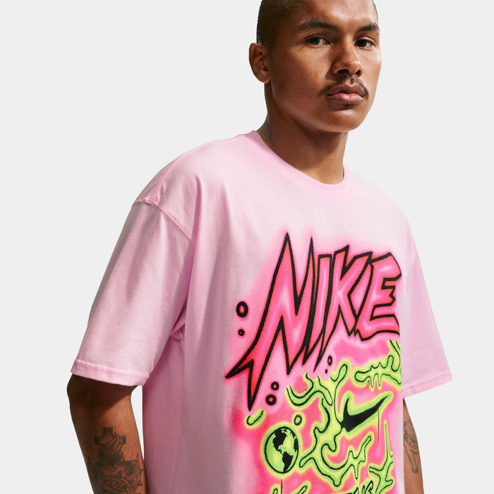 Max90 No Finish Line Mens Short Sleeve Shirt (Pink/Green)