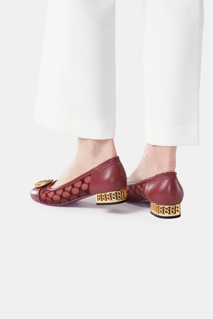 Meela Pump - Maroon