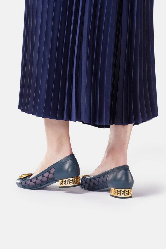 Meela Pump - Navy