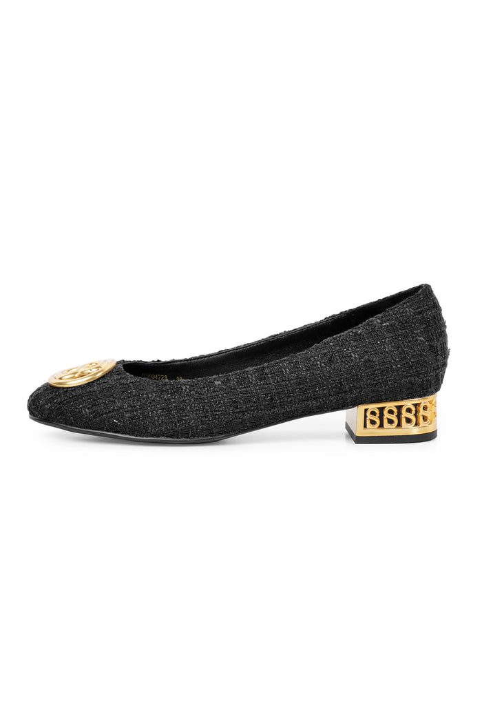 Meela Tweed Pump - Black