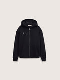 Mens Heavyweight Zip Up Hoodie—Black