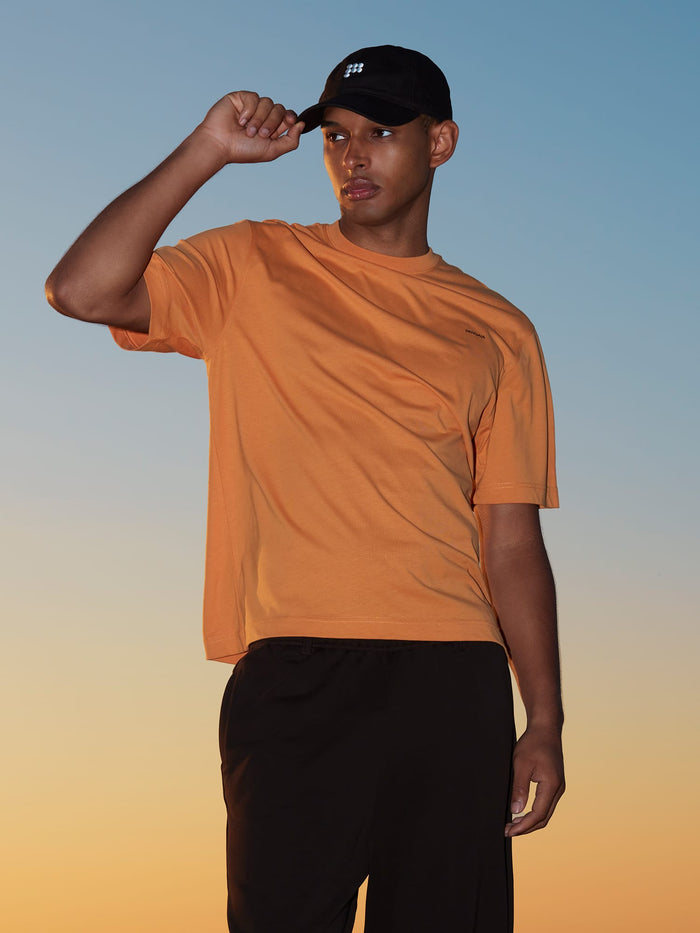 Mens Midweight Plain T-Shirt—Burnt Horizon