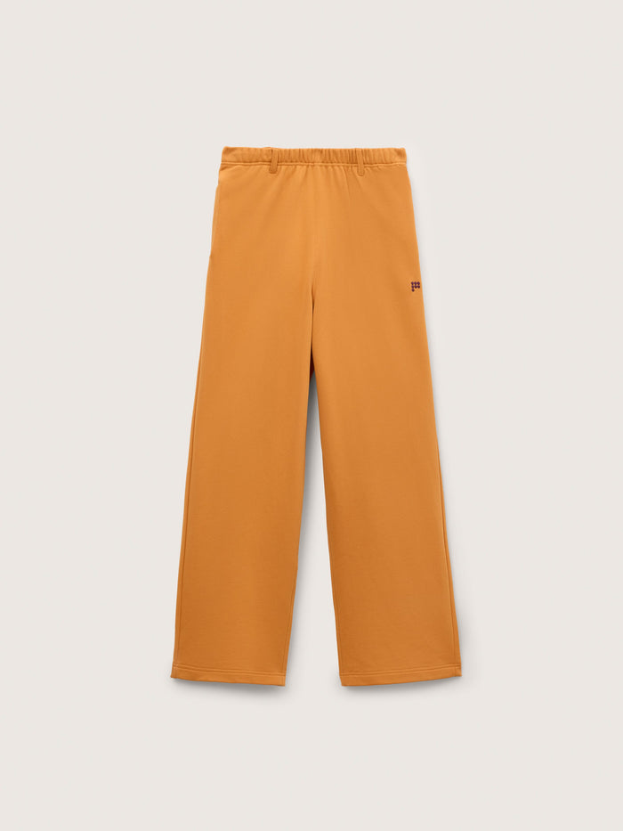 Mens Midweight Straight Leg Logo Track Pants—Burnt Horizon