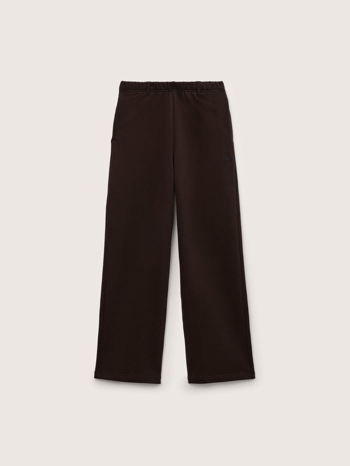 Mens Midweight Straight Leg Logo Track Pants—Obsidian Core