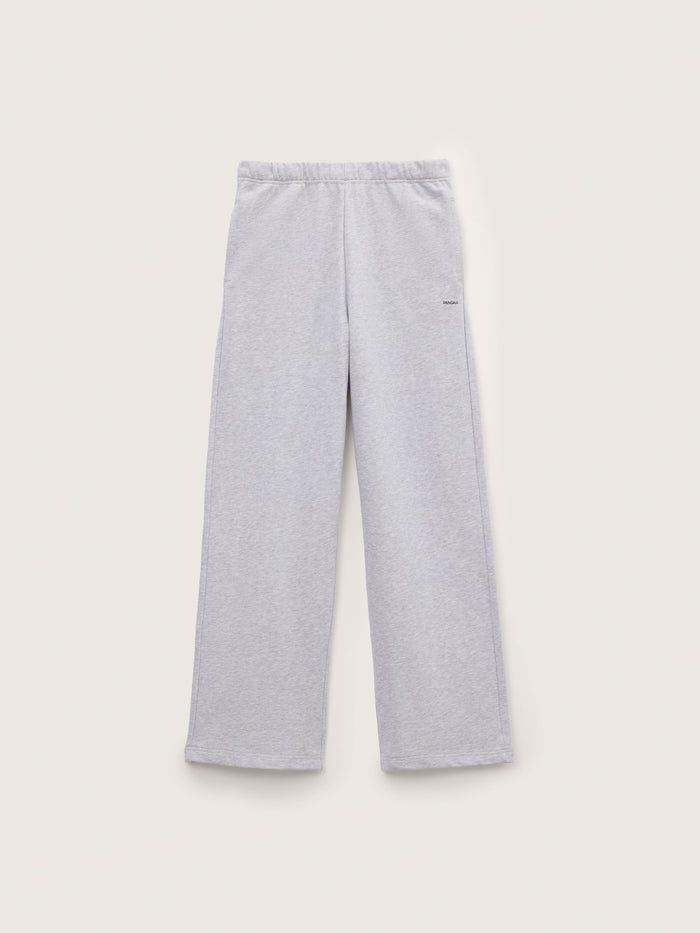 Mens Midweight Straight Leg Track Pants—Grey Marl