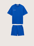 Mens Midweight T-Shirt and Shorts Set—Gaia Blue