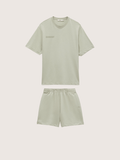Mens Midweight T-Shirt and Shorts Set—Iron Fade