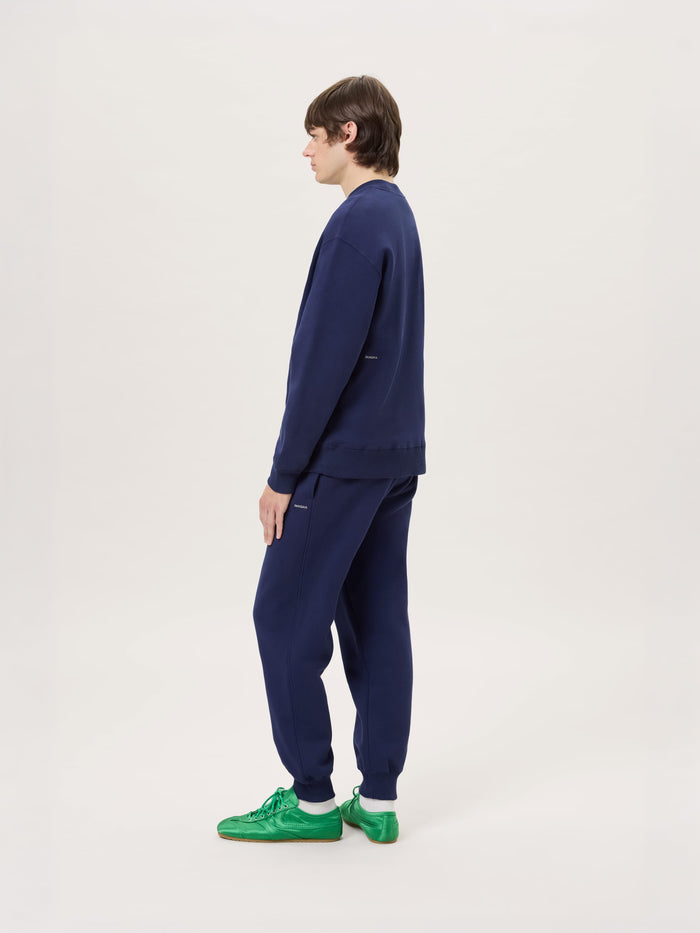 Mens Midweight Track Pants—Ocean Navy