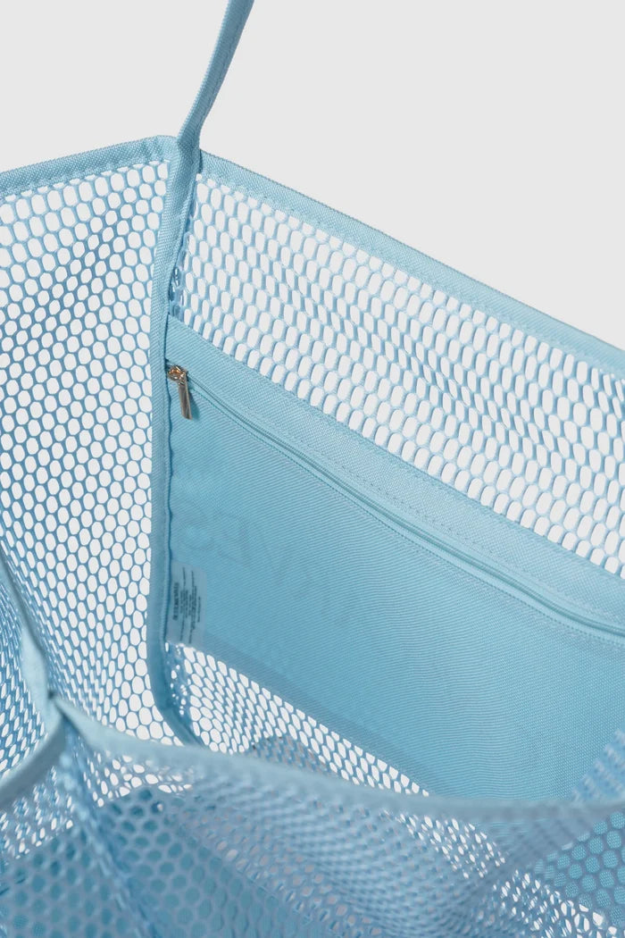 mesh tote bag ocean spacious main compartment