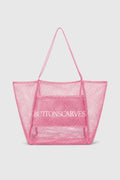 mesh tote bag in sea fan by buttonscarves