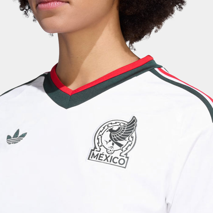 Mexico 26 Away Cropped Womens Jersey (White)