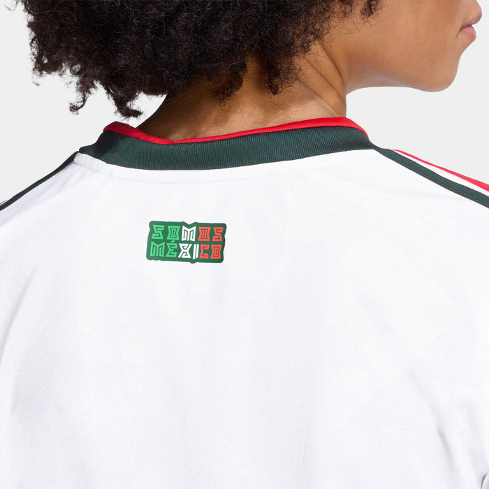 Mexico 26 Away Cropped Womens Jersey (White)