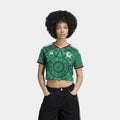 Mexico 26 Home Cropped Womens Jersey (Bold Green)
