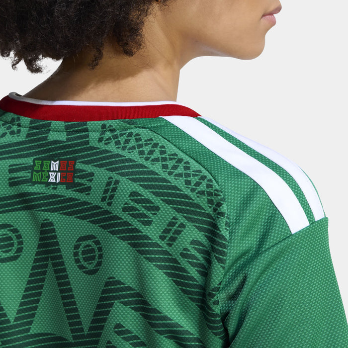 Mexico 26 Home Cropped Womens Jersey (Bold Green)