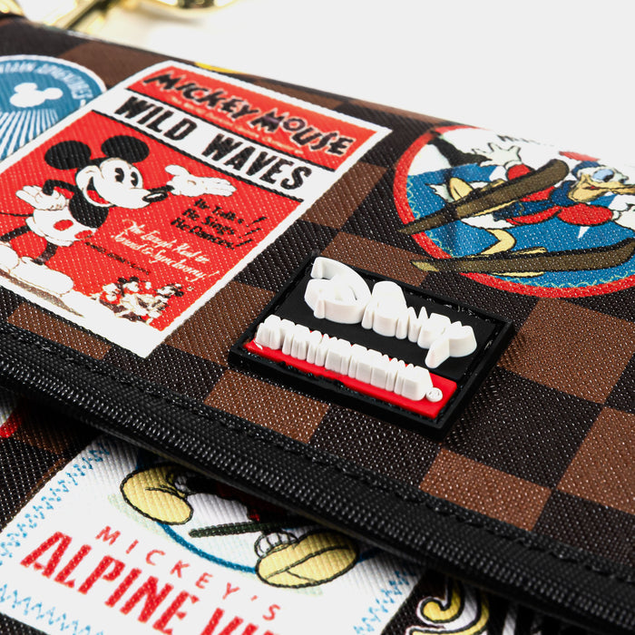 Mickey Mouse Global Mogul Messenger Sling Mens Bag (Brown/White)