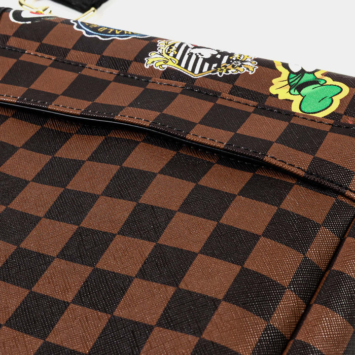 Mickey Mouse Global Mogul Messenger Sling Mens Bag (Brown/White)