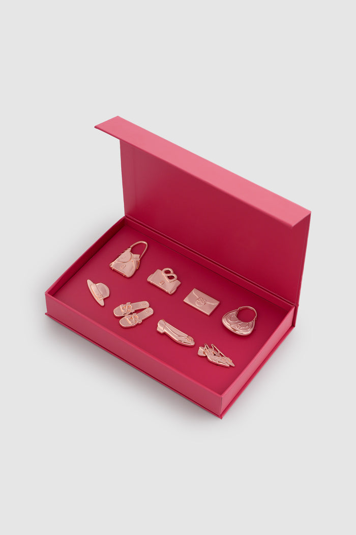 miniature 2.0 brooch package in rose gold by buttonscarves