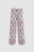 monogram beverly pants in multicolor by buttonscarves