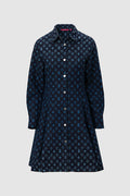 Monogram Denim Tunic - Blue