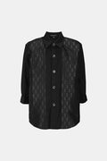 Monogram Jacquard Kids Shirt - Eclipse