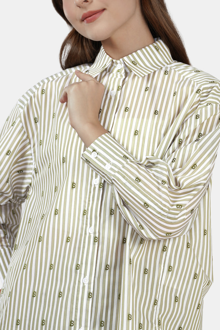 Monogram Ligna Basic Shirt - Sage