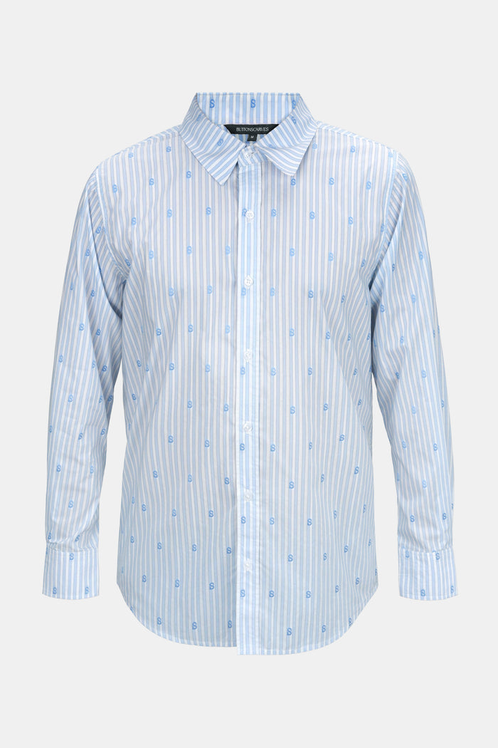 Monogram Ligna Men Shirt - Blue