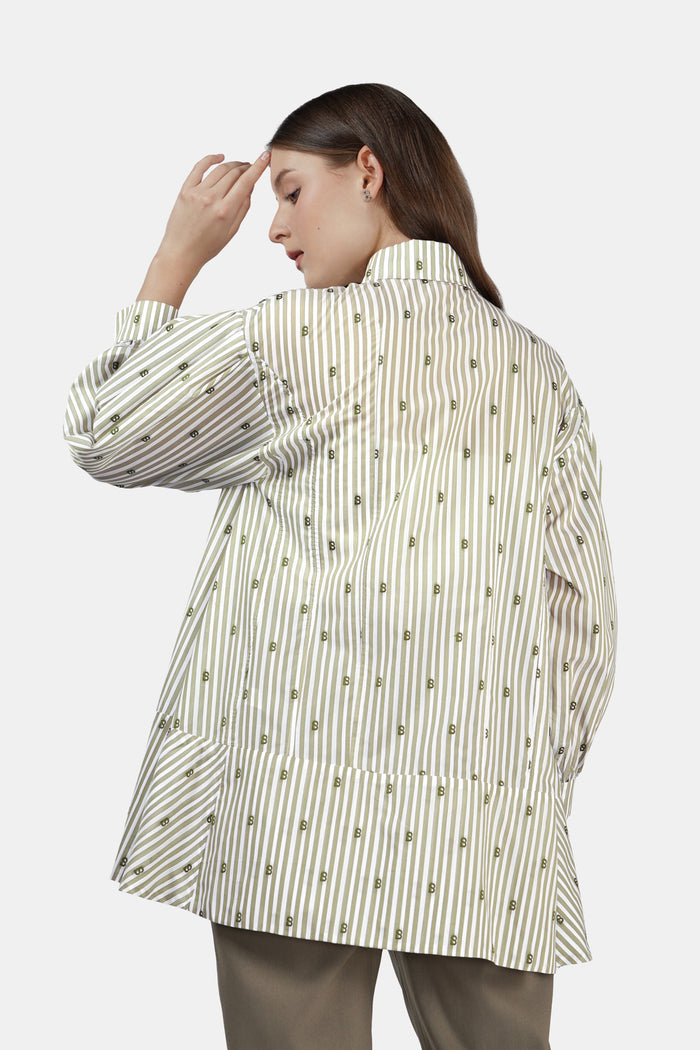Monogram Ligna Shirt - Sage