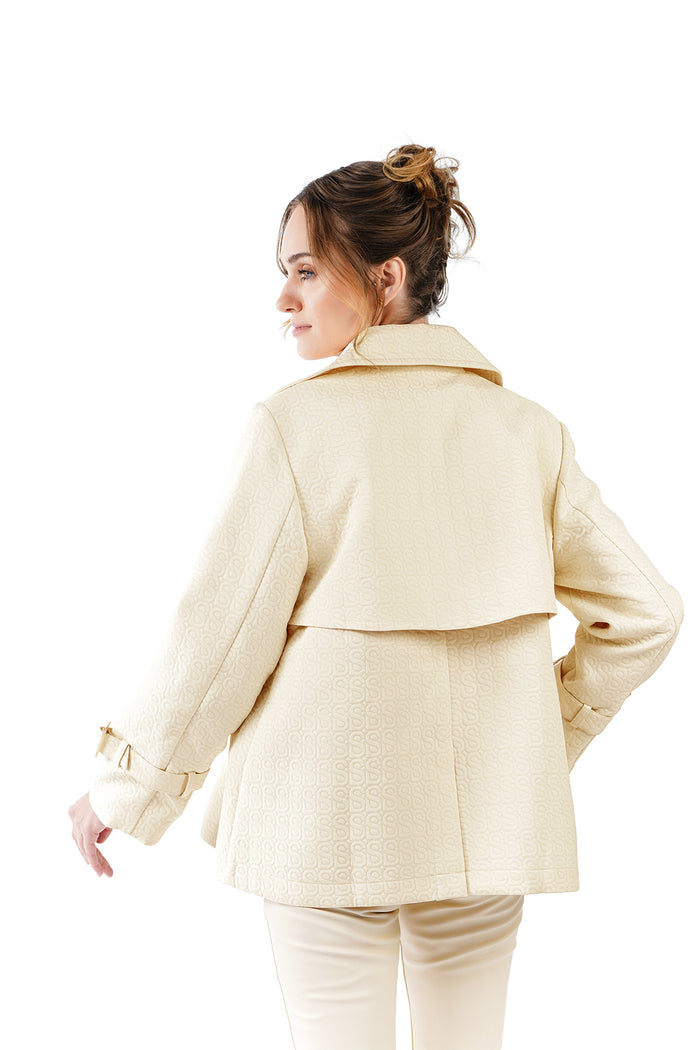 Monogram Luna Coat - Ivory