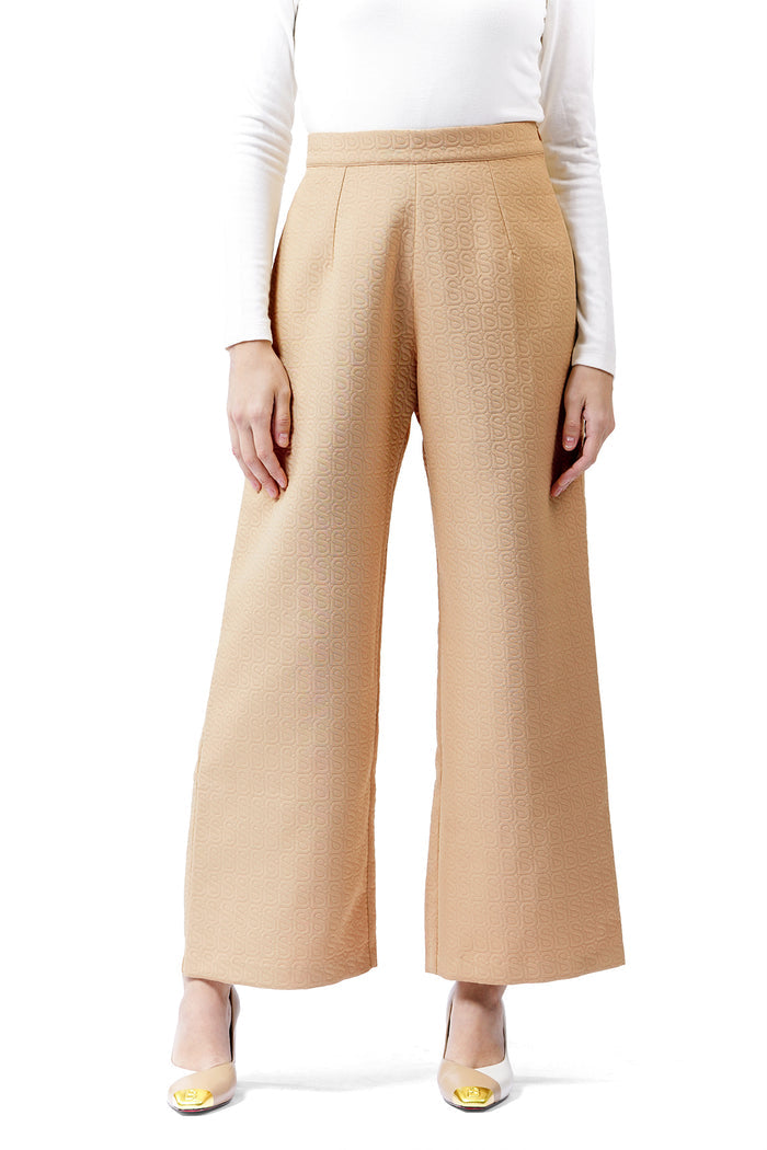 Monogram Luna Pants - Tan