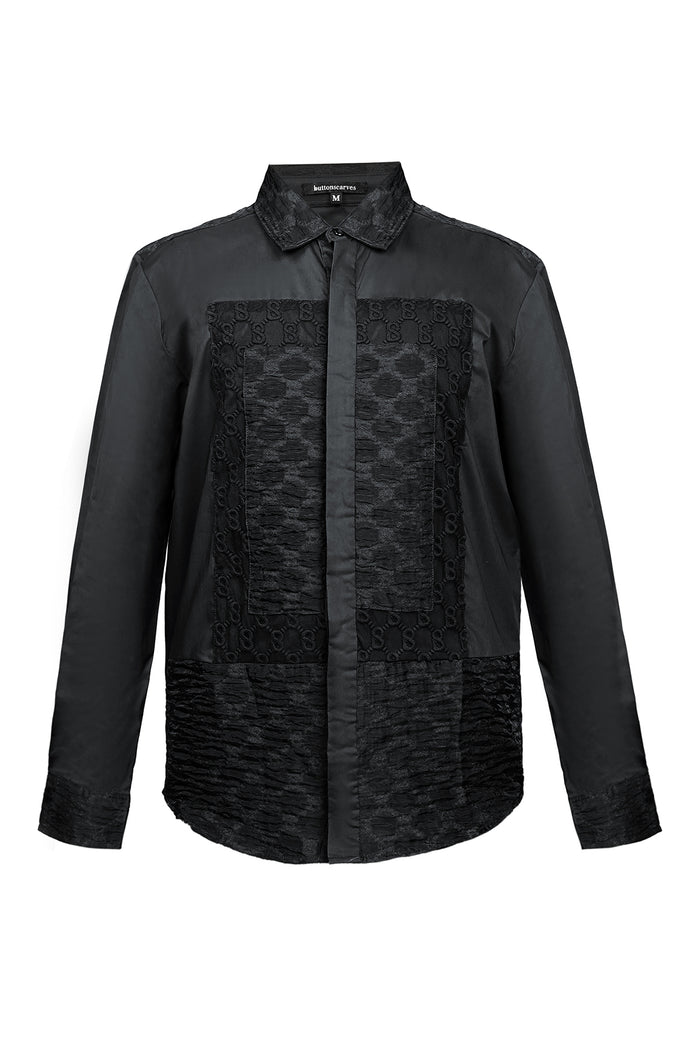 Monogram Men Shirt - Black