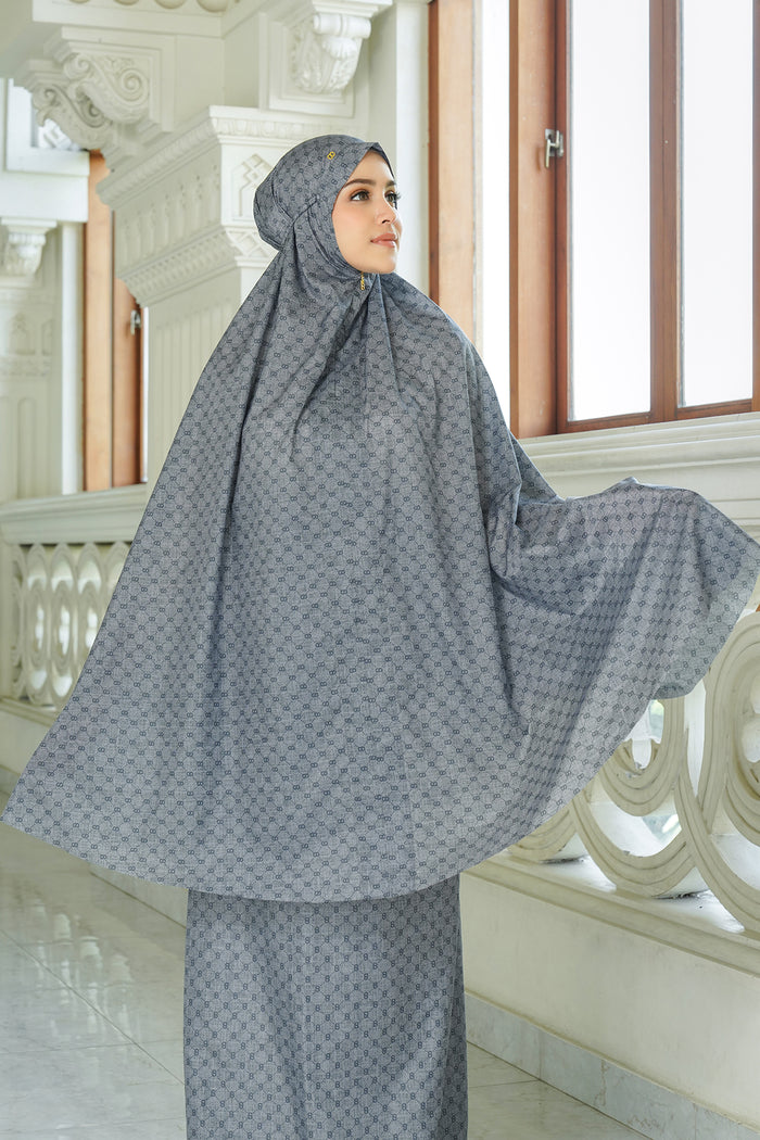 Monogram Mini Capsule Prayer Robe - Gray