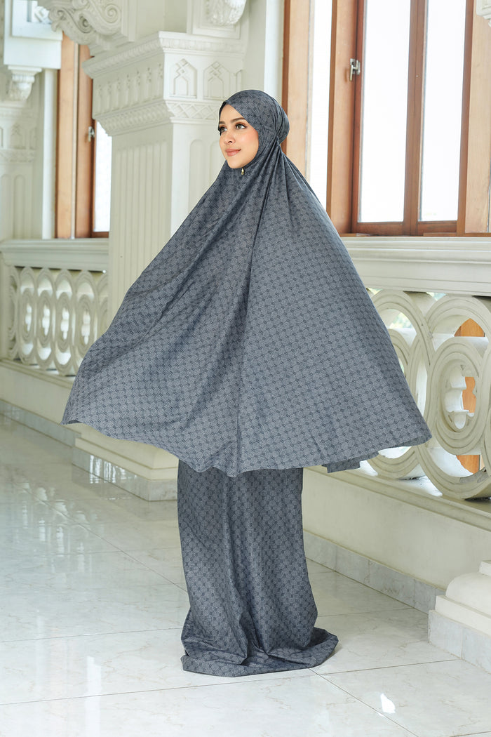 Monogram Mini Capsule Prayer Robe - Gray