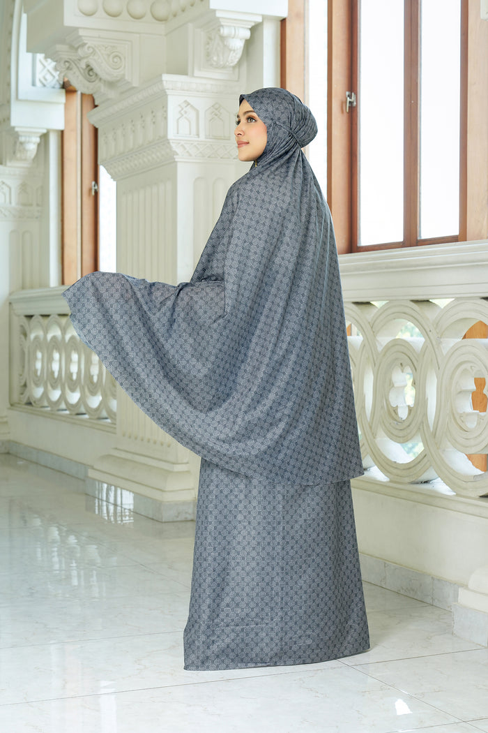 Monogram Mini Capsule Prayer Robe - Gray