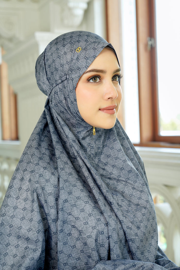 Monogram Mini Capsule Prayer Robe - Gray