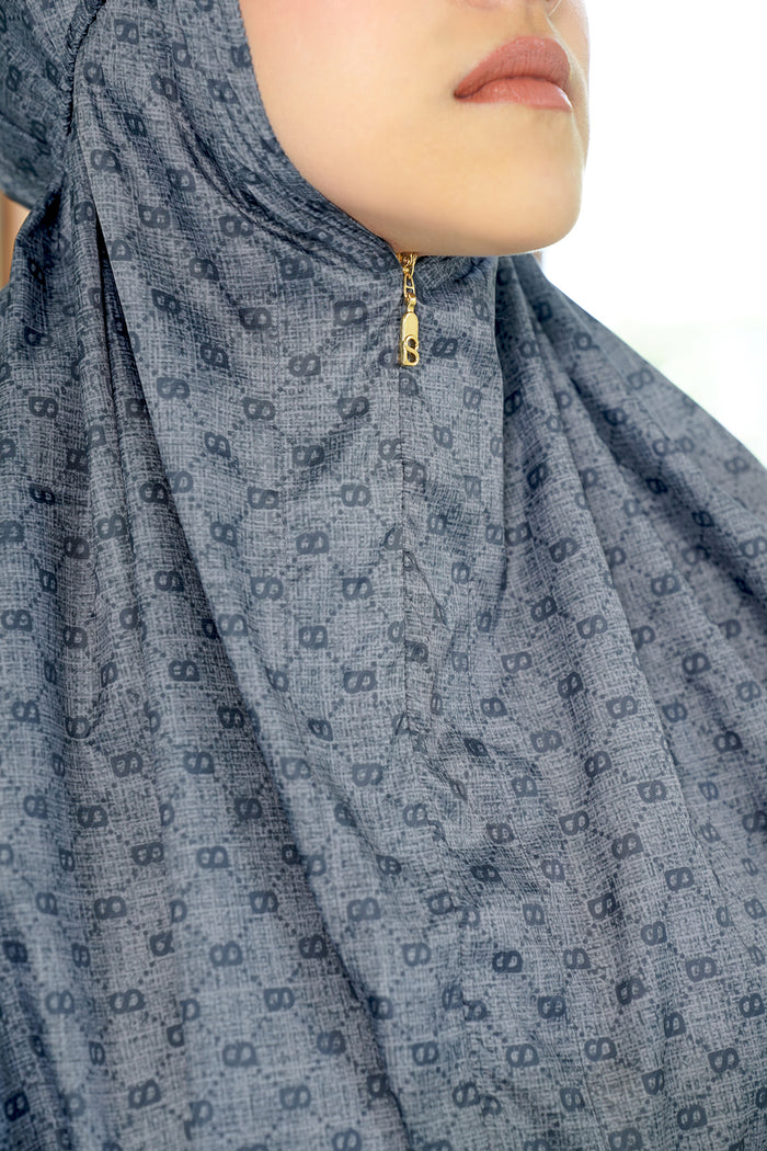 Monogram Mini Capsule Prayer Robe - Gray