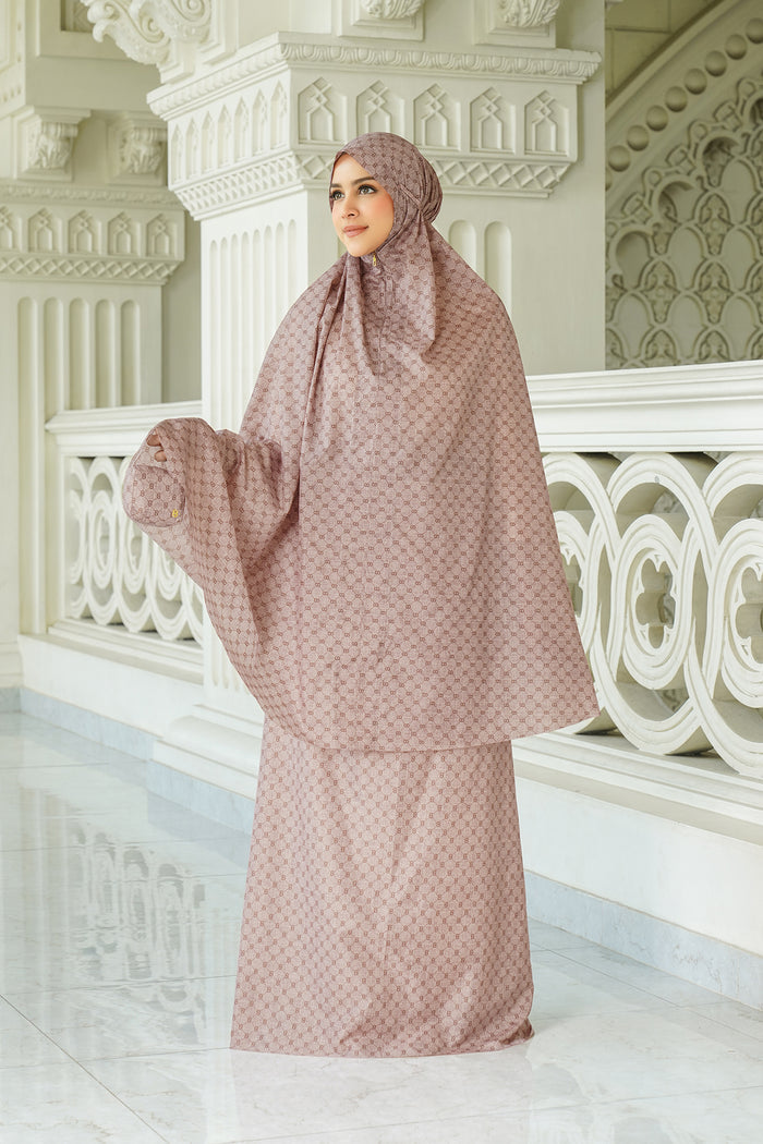Monogram Mini Capsule Prayer Robe - Sandstone