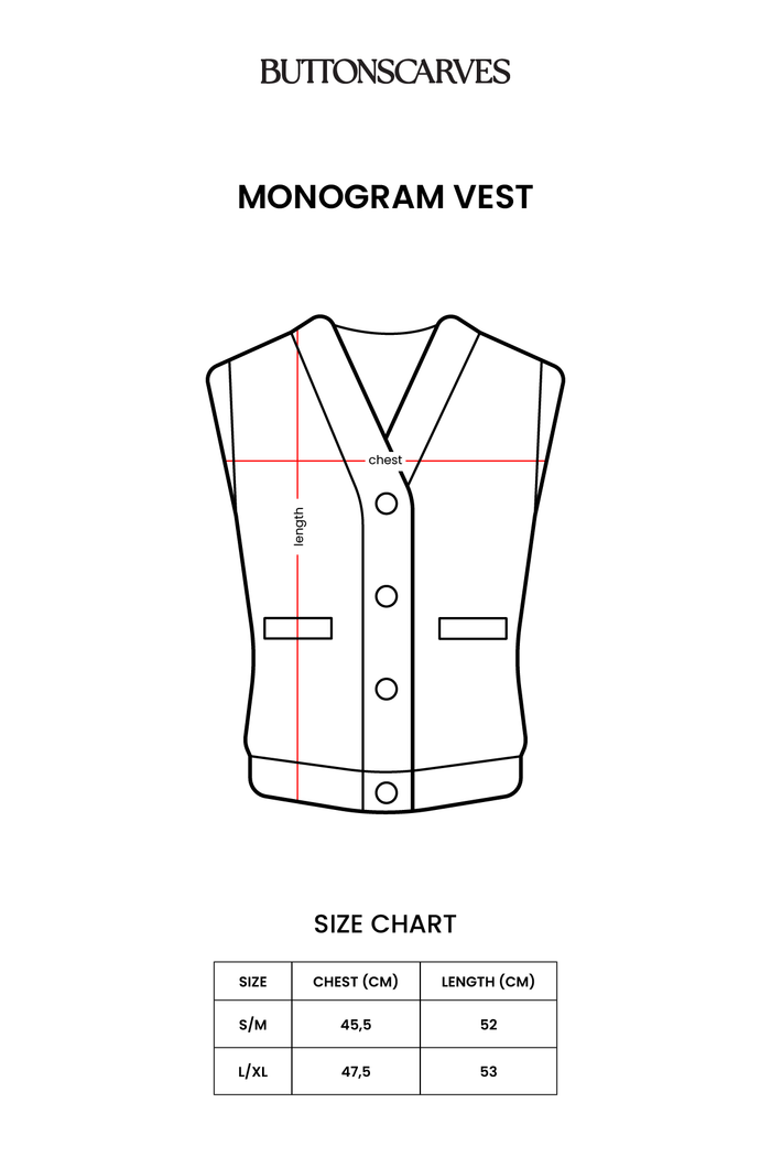 Monogram Vest - White