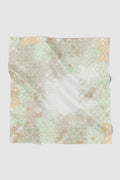 moroccan printed square scarf in jasmine by buttonscarves