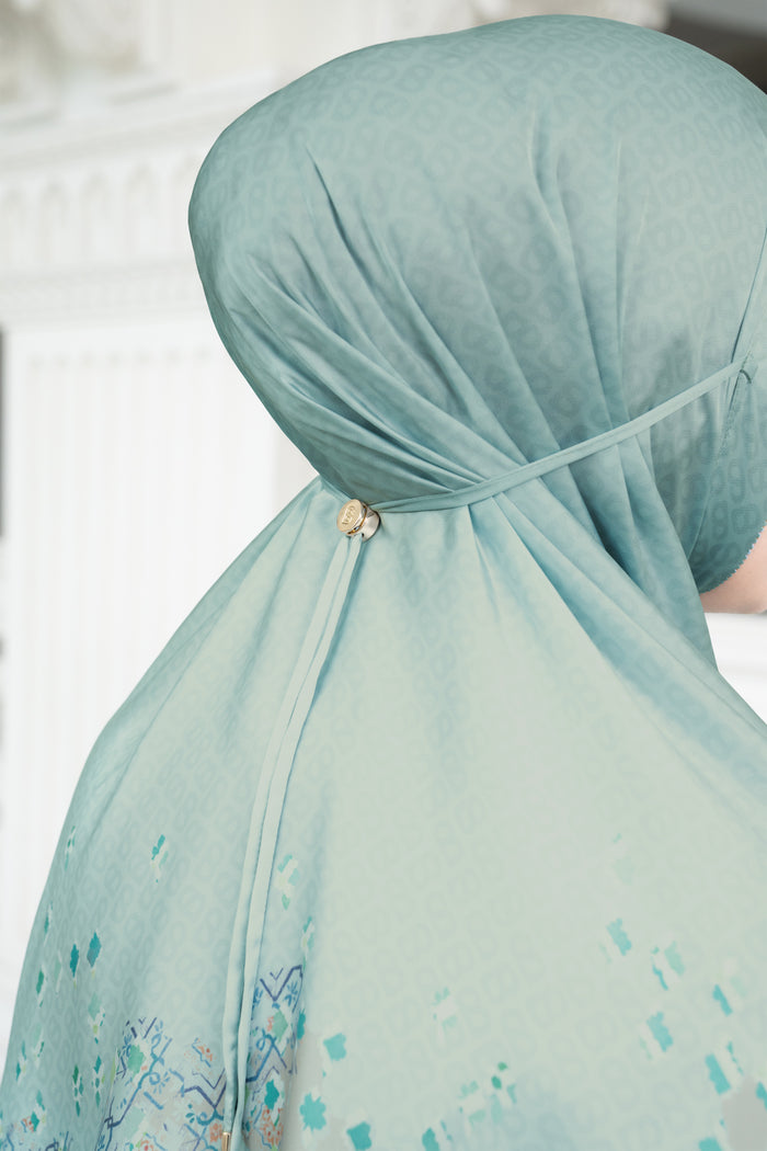 moroccan satin silk prayer robe in jewel by buttonscarves adjustable back tie