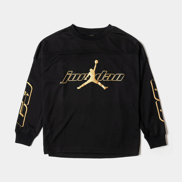 Mountainside Dri Fit Long Sleeve Grade School Jersey (Black/Gold)