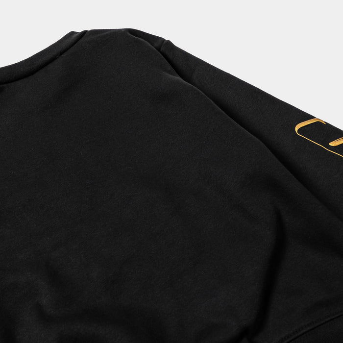 Mountainside Fleece Crew Infant Toddler Set (Black/Gold)