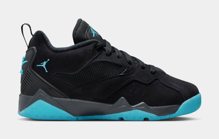 MVP 92 Gamma Blue Grade School Basketball Shoes (Black/Gamma Blue/Anthracite)