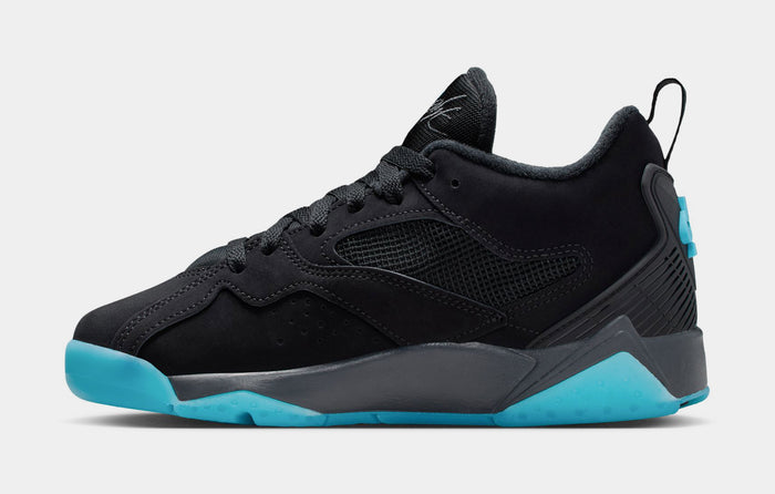 MVP 92 Gamma Blue Grade School Basketball Shoes (Black/Gamma Blue/Anthracite)