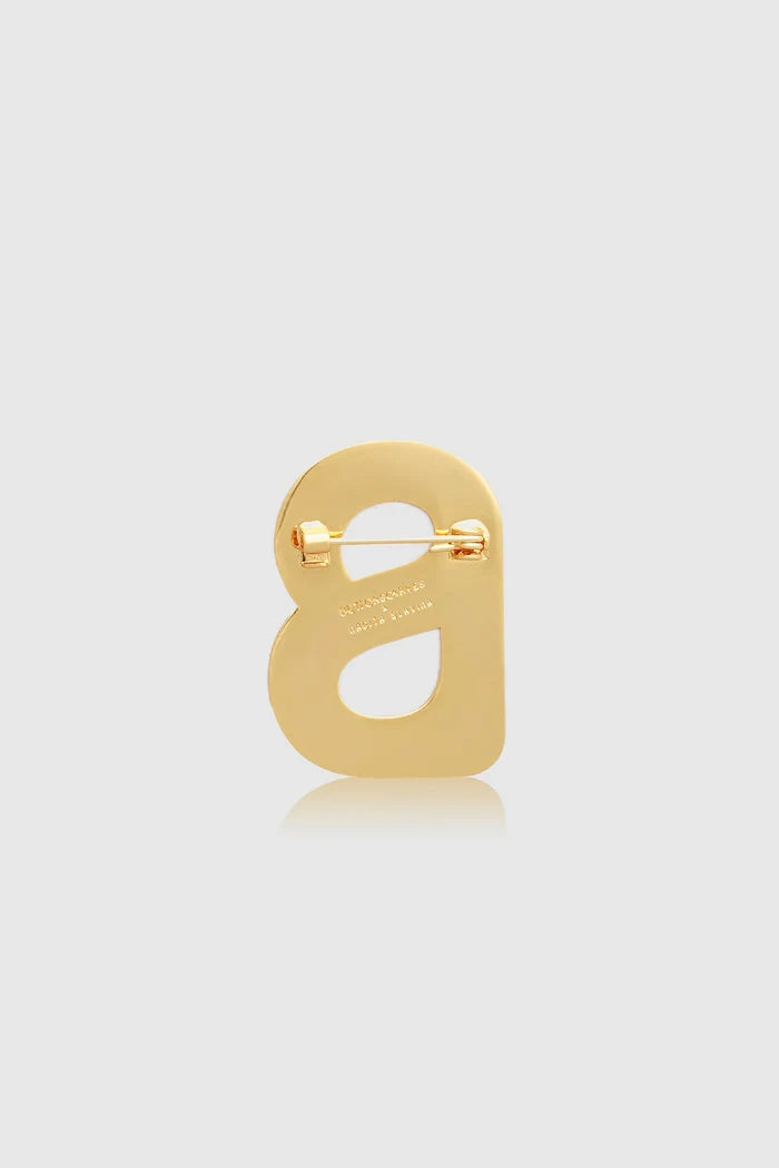 nagita brooch package in gold by buttonscarves x nagita slavina signature b logo back view