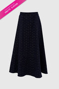 nagita denim skirt in navy by buttonscarves x nagita slavina
